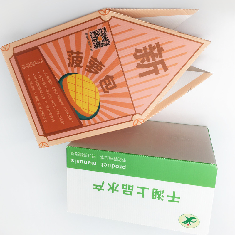 Η φρεσκάδα αντίστασης υγρασίας διατηρεί το ζαρωμένο κιβώτιο χαρτοκιβωτίων παράδοσης για το λαχανικό